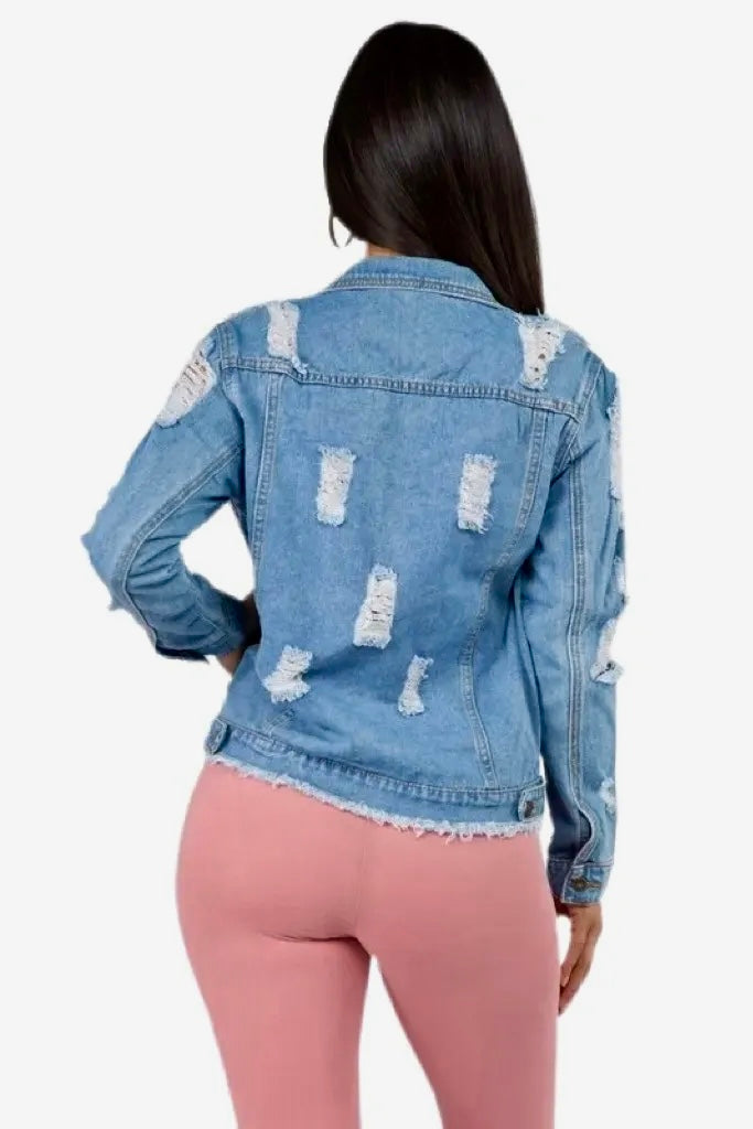 Distressed Denim Jacket