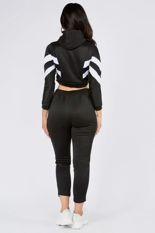 Athletic Crop Hoodie