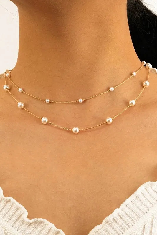 Pretty Girl Pearl Necklace