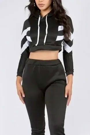 Athletic Crop Hoodie