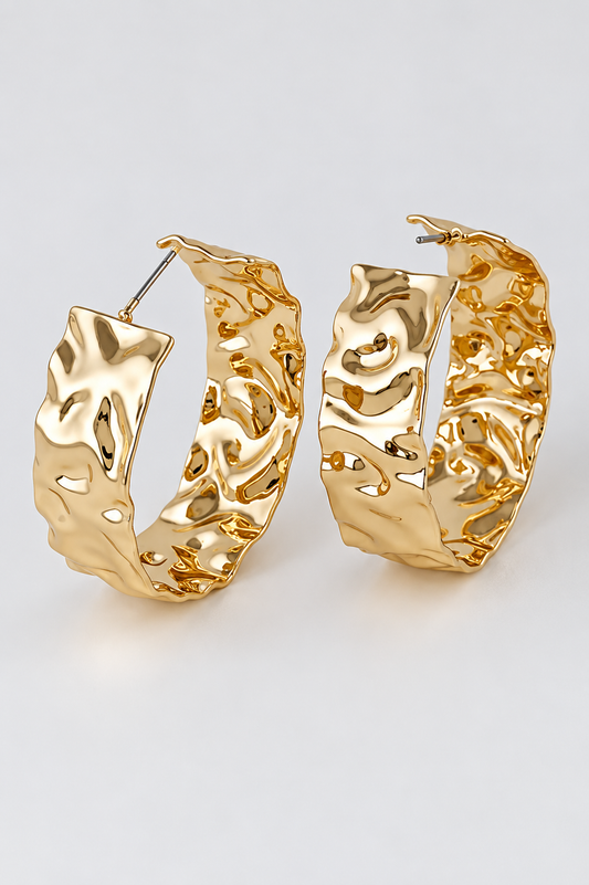 Waves Hoop Earrings