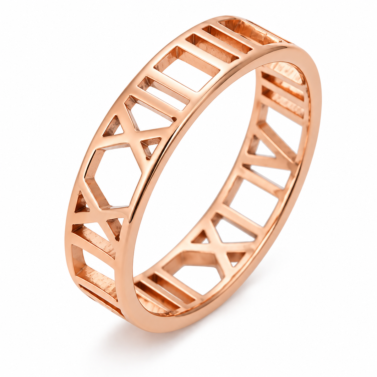 Anillo con números romanos