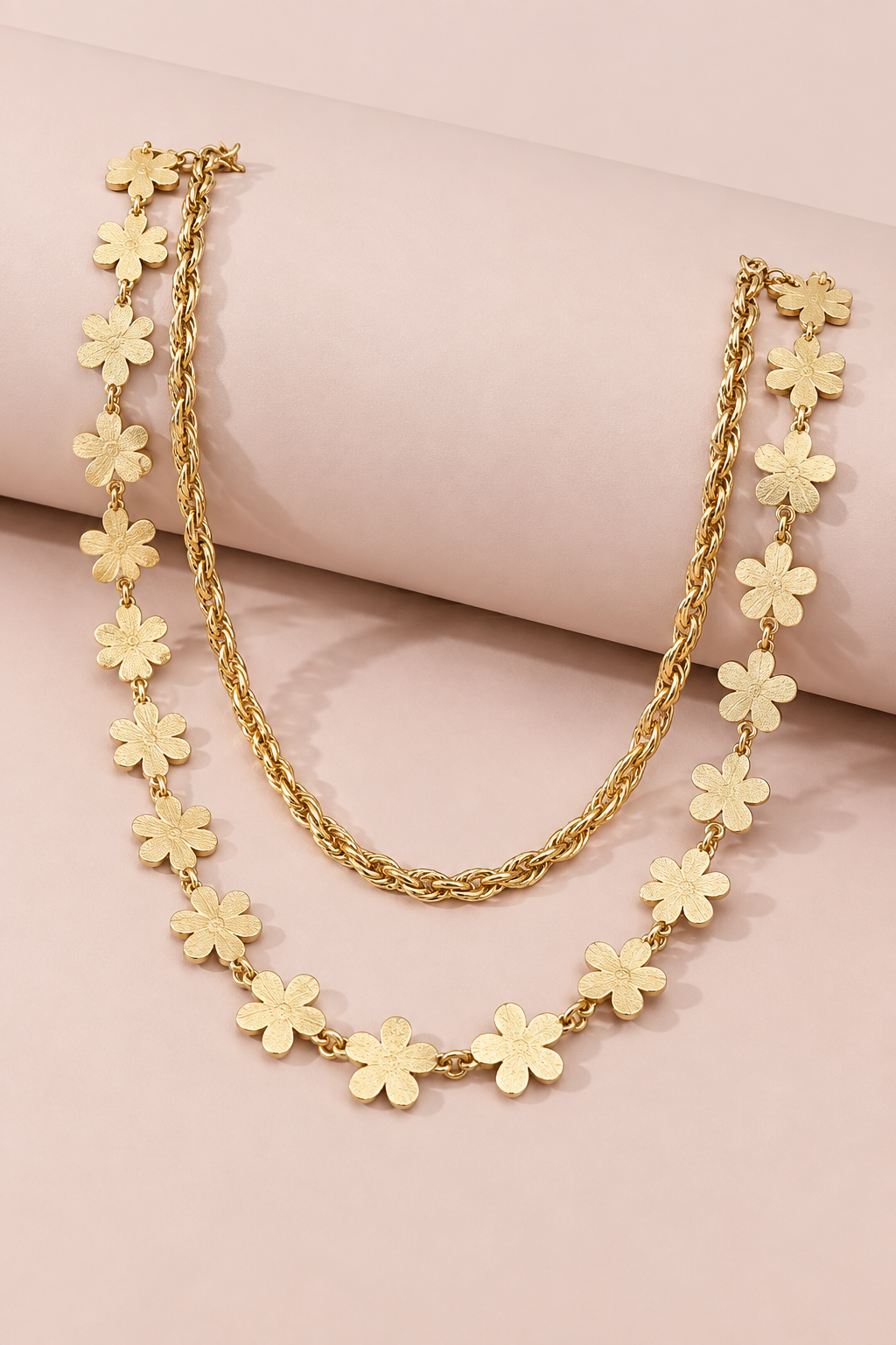 Flower Layered Necklace
